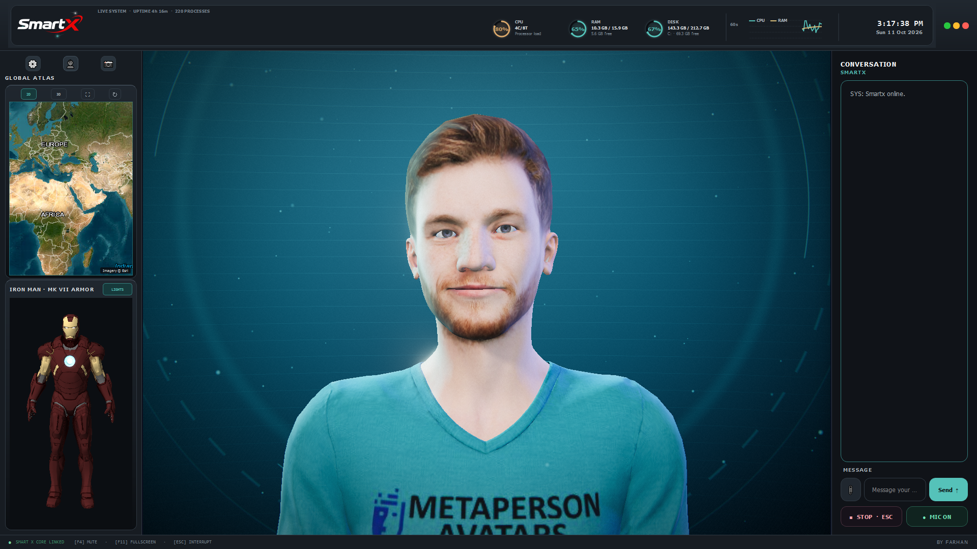Smart X male character model